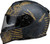 Z1R Warrant Sombrero Helmet - Black/Gold - Small
