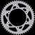 Vortex Aluminum Rear Sprocket 38 Tooth - '22-'24 Honda Z125M Monkey/ABS/ MSX125 Grom/ABS - Silver