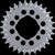 Vortex Aluminum Rear Sprocket 30 Tooth - '17-'23 Kawasaki Z 125 Pro - Silver