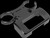 LA Choppers T-Bar Gauge Mount - Black - 1.25" Diameter - M8 Softail