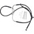 Brake Line - Front - Black - +8" - FXDF '08-'17