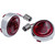 CIRO Fang? Rear Turn Signal Insert - Red LED - Red Lens - Chrome-Harley-Davidson-18'-24' Softail Street Bob FXBB