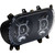 Custom Dynamics LED Headlight - Black - Road Glide