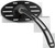 Mirror - Pro Street - Side View - Cut-Out/Ball Milled - Oval - Black - Right