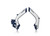 Acerbis 19-22 KTM 125-501 TC/FC/FX/FE/S/TE/TX/ 21-23 GasGas Frame Guards- X-Grip - Blue/White