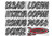 Hardline Boat Lettering Registration Kit 3 in. - 400 Silver/Black