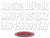 Hardline Boat Lettering Registration Kit 3 in. - 200 White solid