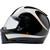 Biltwell Lane Splitter 22.06 Helmet - Gloss Black/White Flames - Large