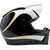 Biltwell Lane Splitter 22.06 Helmet - Gloss Black/White Flames - Large
