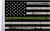 Grunge U.S.A. Flag - Green - 10" x 15"