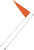 Safety Vehicle Emblem 6' Flag 2Pc White 5Pk