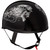 Skid Lids Biker Skull Original Helmet - Black/White - Medium