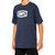 100% Icon Tee- Navy Heather- YXL