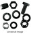 Yuasa 16Mm Nut And Waasher Kit 5POLSS16M