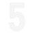 Factory Effex Fx 2015 Numbers Standard 8" White 5 31079