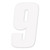Factory Effex Fx 2015 Numbers Factory 4" White 9 08-90019