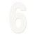 Factory Effex Fx 2015 Numbers Pro 5" White 6 03-0206