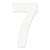 Factory Effex Fx 2015 Numbers Pro 5" White 7 03-0207