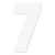 Factory Effex Fx 2015 Numbers Factory 6" White 7 08-90057