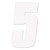 Factory Effex Fx 2015 Numbers Factory 6" White 5 08-90055