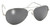 Pacific Coast Kickstart Aviator Silver Mirror 80010