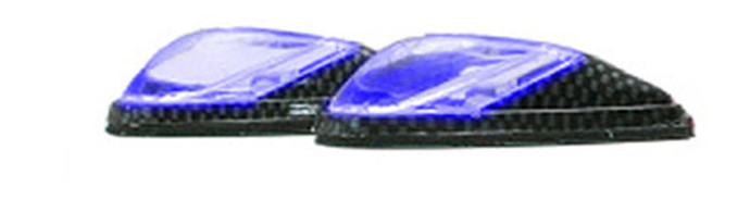 K&S Led Marker Lights Mini-Flush Mt. C.F. Body Blue (1 Led) W/Bo 25-9550B