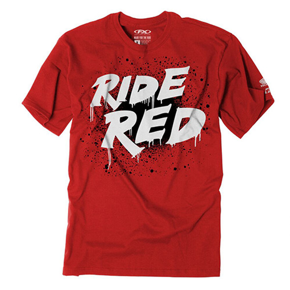 Factory Effex Honda Splatter Youth T-Shirt / Red (L) 23-83304