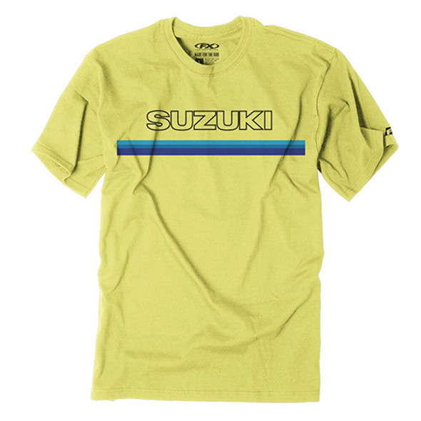 Factory Effex Suzuki Throwbackt- Shirt / Yellow L 23-87404