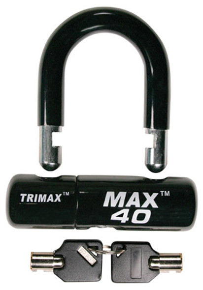 Trimax Multi-Purpose Disc/Cable Lock/U-Lock - Black MAX40BK