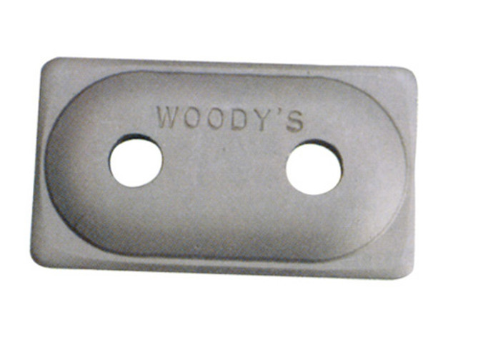 Woodys Angled Double Digger Aluminum Support Plate 5/16" - 12 Pcs ADA2-3775