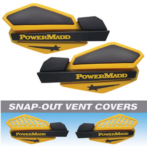 Powermadd Star Handguard System - Yellow/Black 34201