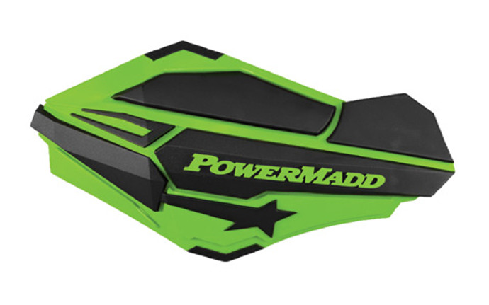 Powermadd Sentinel Handguards Kawasaki Green/Black 34403