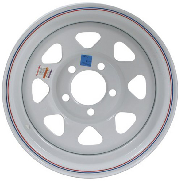 American Tire 14" Wheel 5 Hole/White 20352