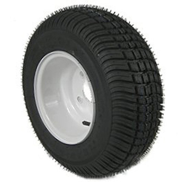 American Tire 215/60-8 Tire & Wheel 4 Hole (C) White 3H290
