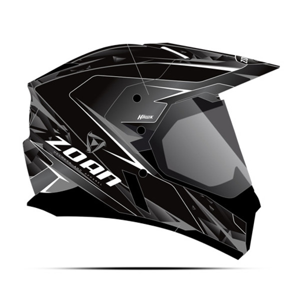 Zoan Synchrony Dual Sport Helmet - Hawk Silver - XS 521-543