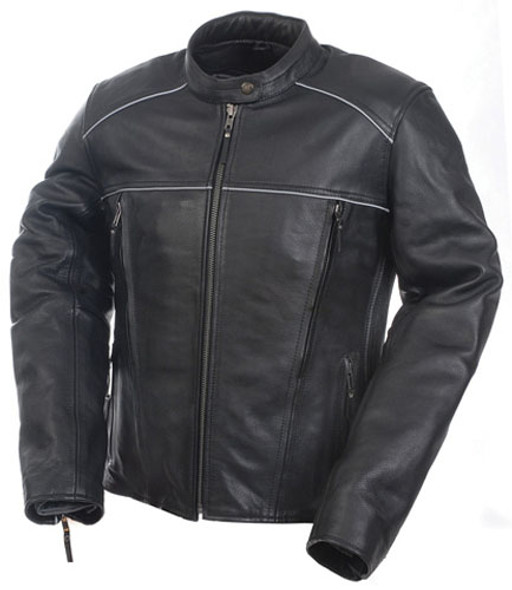 Mossi Womens Premium Leather Jacket Size 16 Black 20-219-16