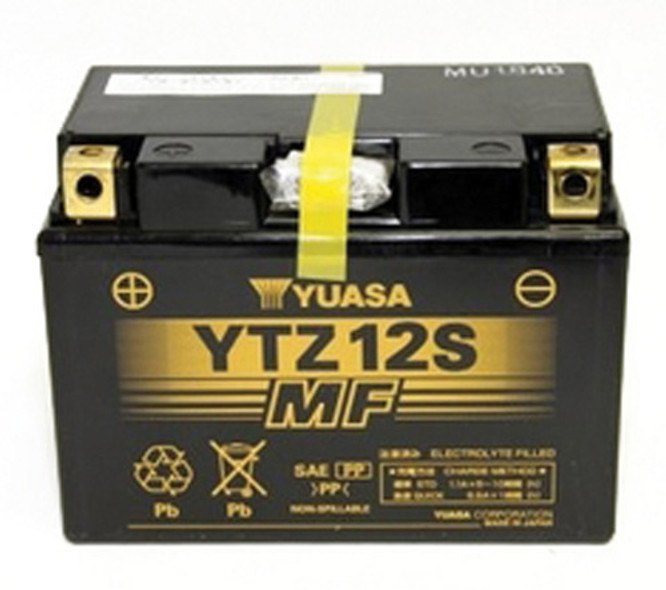 Yuasa Ytz12S Factory Activatedmaintenance Free 12 Volt Batt YUAM7212A