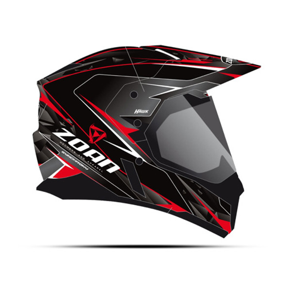 Zoan Synchrony Dual Sport Helmet Hawk Red XS 521-503SN/E