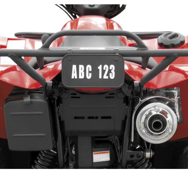 QuadBoss ATV License and Registration Kit Black 2341BQB