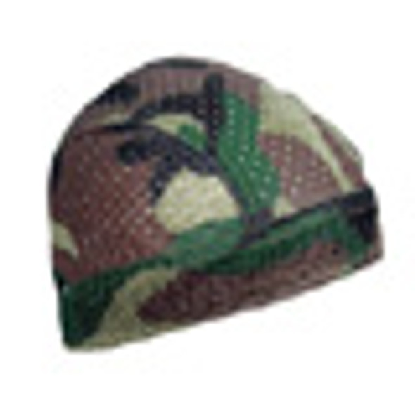 Vented Flydanna 100% Polyester Mesh Woodland Camoufl ZX118