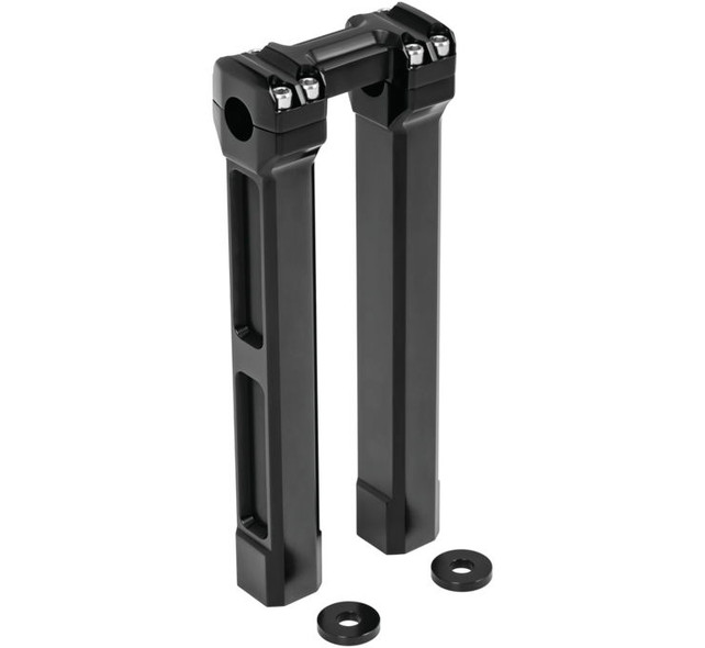 Kuryakyn 12" Billet Handlbr Risers Black 6131