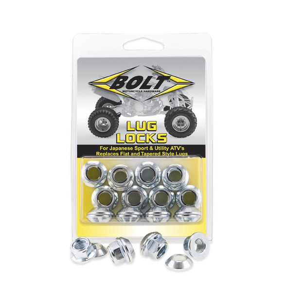 Bolt Motorcycle Hardware, Inc Lug-Locks Silver 2005-Lug.S