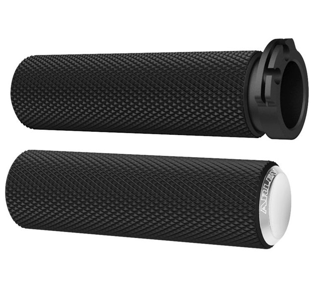 Arlen Ness Cable Style Fusion Series Grips Chrome 07-324