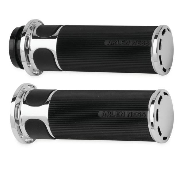 Arlen Ness Cable Style Fusion Series Grips Chrome 07-300