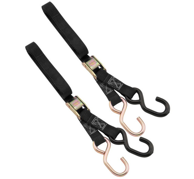 BikeMaster Standard Tie Downs and Bulk Tie Downs Black 1" x 72" 100510-20