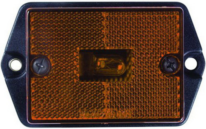 Optronics Rectangular Clearance Light Amber MC35AS