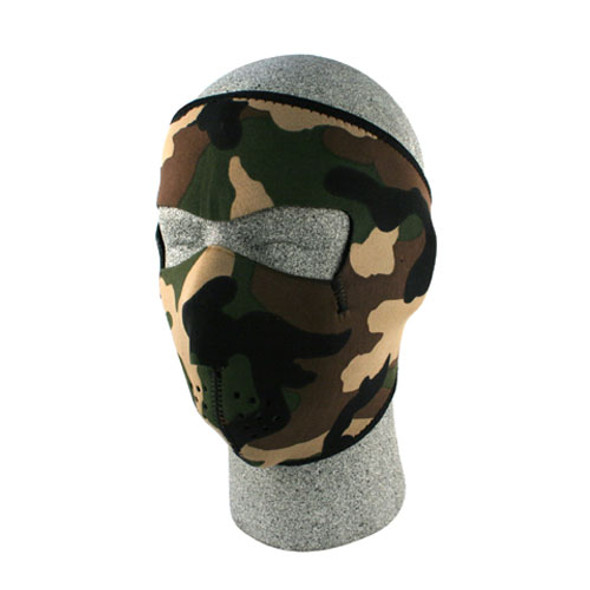 Balboa Neoprene Face Mask Woodland Camouflage WNFM118