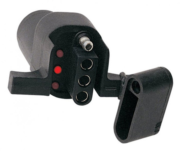 Hopkins Trailer Adapter 6 Way To 4 Wayflat W/Circuit Tester 47325