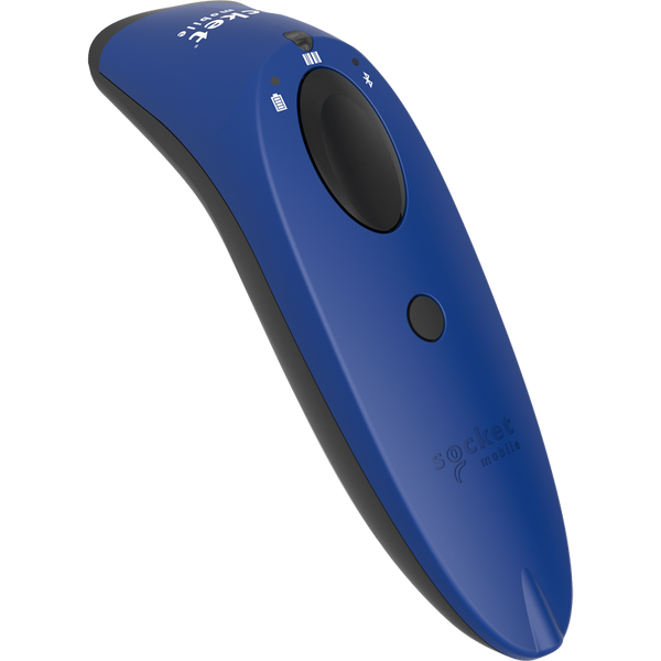 SocketScan S700 Barcode Scanner Blue Rear Left View