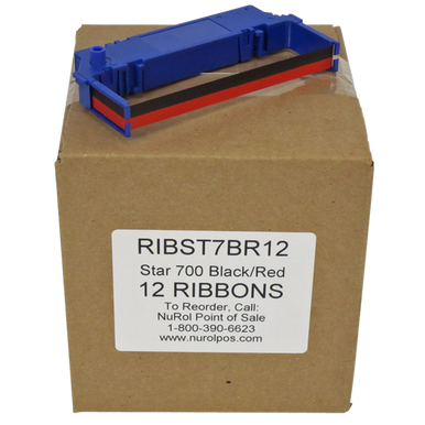 6//pk Star Micronics SP700 SP712 SP742 RC700BR RC700 Black//Red Ribbons Free Ship